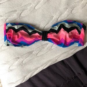 Pink Victoria secret strapless bikini top